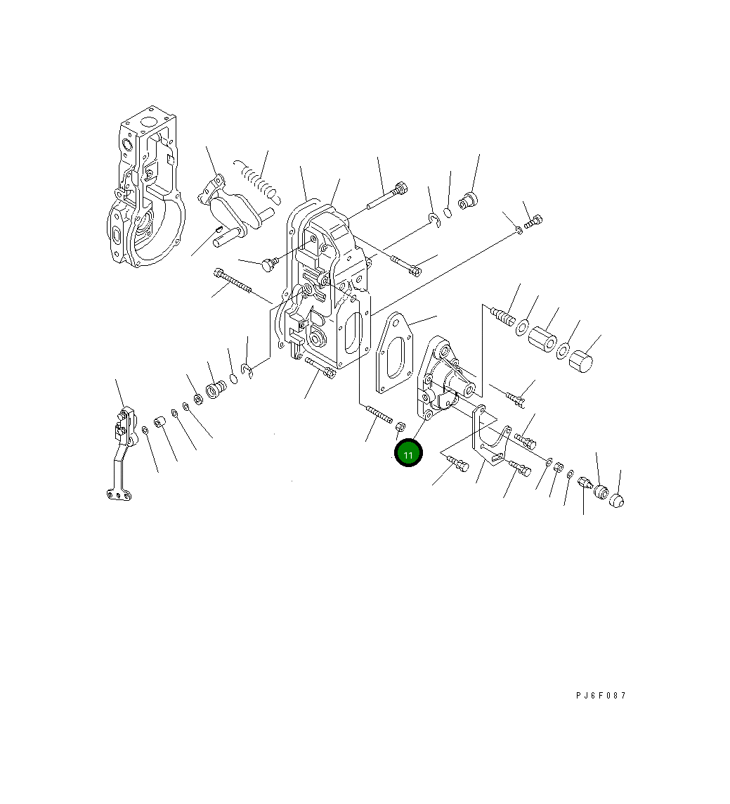 Крышка DK154064-4200 Komatsu