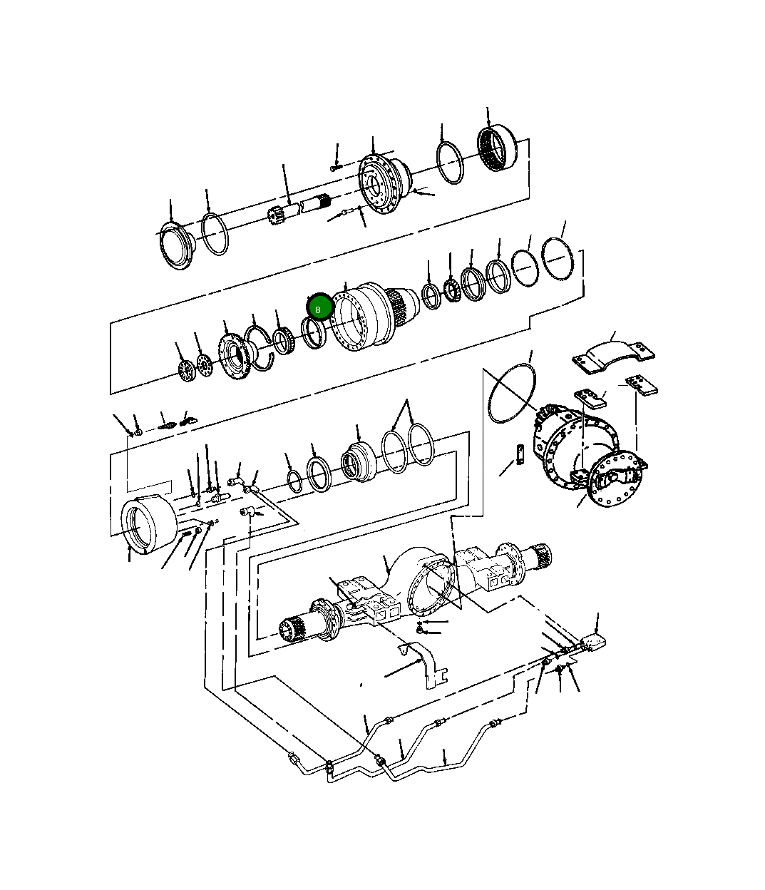 Подшипник 1244 994 H1 Komatsu
