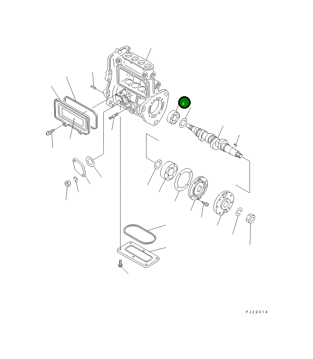 Подшипник YM129155-51050 Komatsu