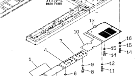 Крышка 8229-54-1091  Komatsu