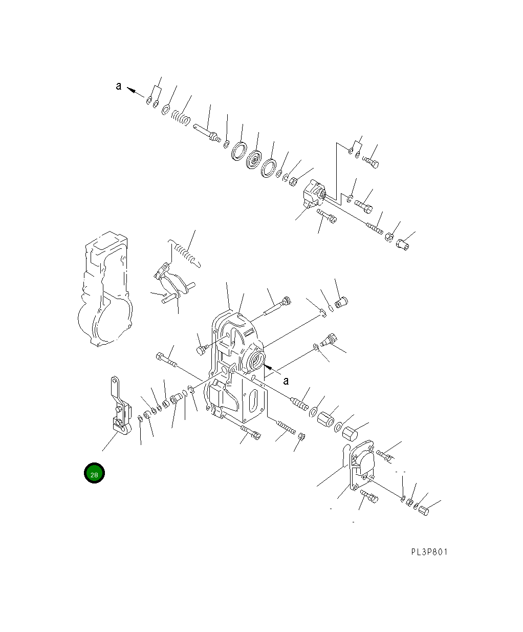 Рычаг DK154395-7720 Komatsu