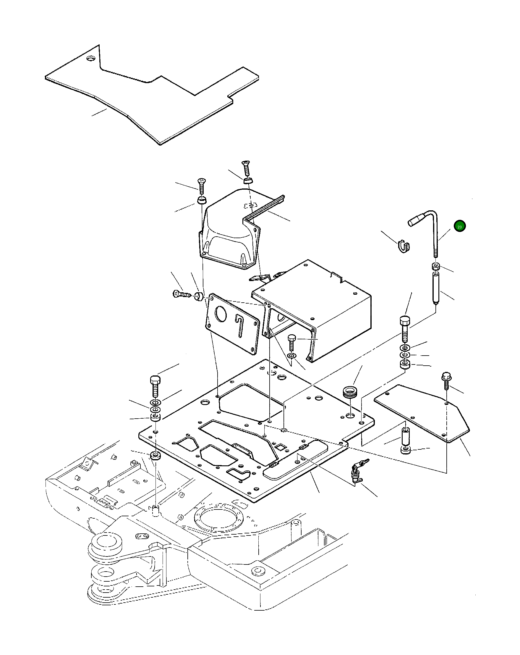 Рычаг 3F1042629 Komatsu