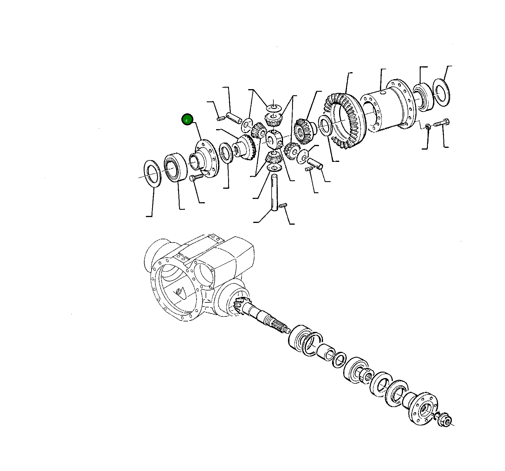 Крышка HU7304003 Komatsu