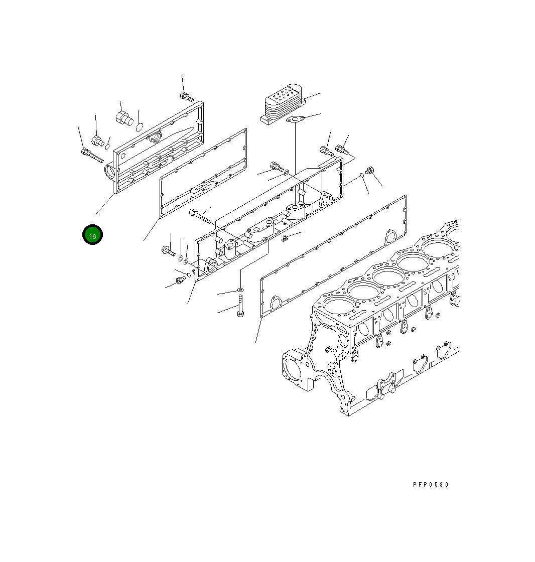 Крышка CU3090241 Komatsu