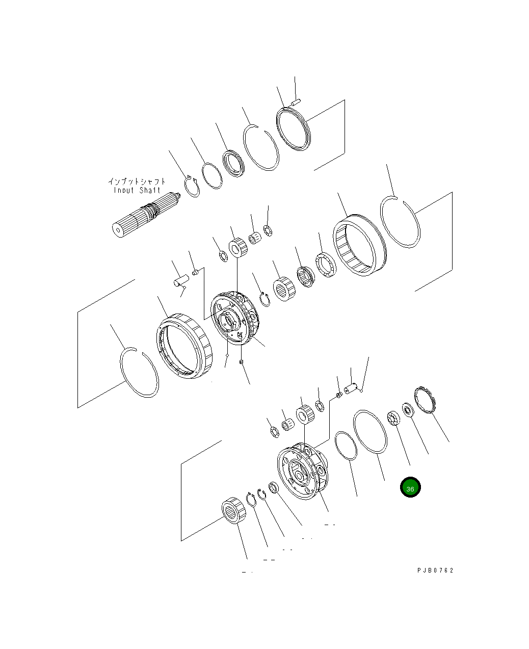 Подшипник 06000-96328 Komatsu