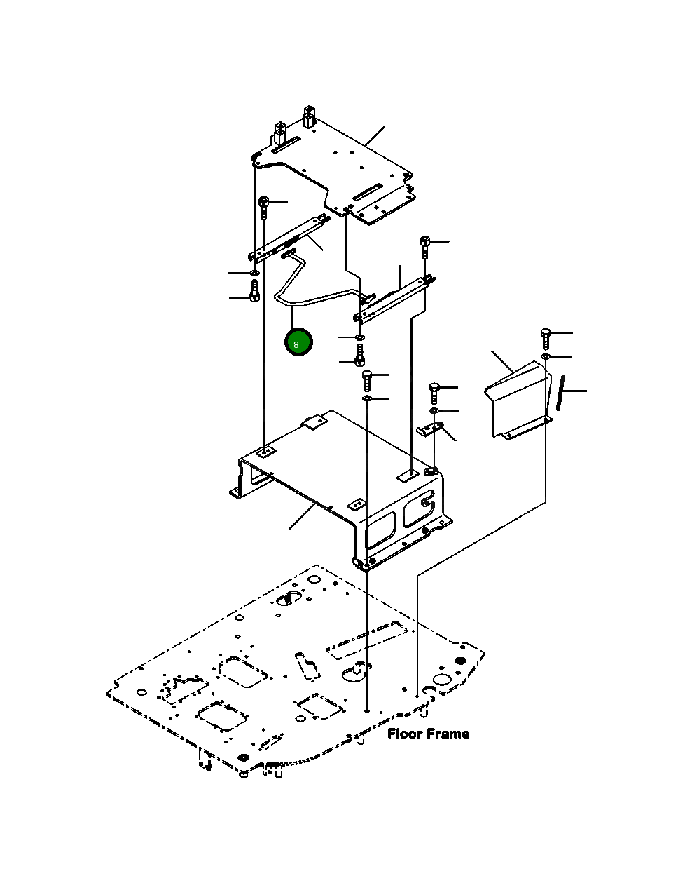 Рычаг 22P-43-13371 Komatsu
