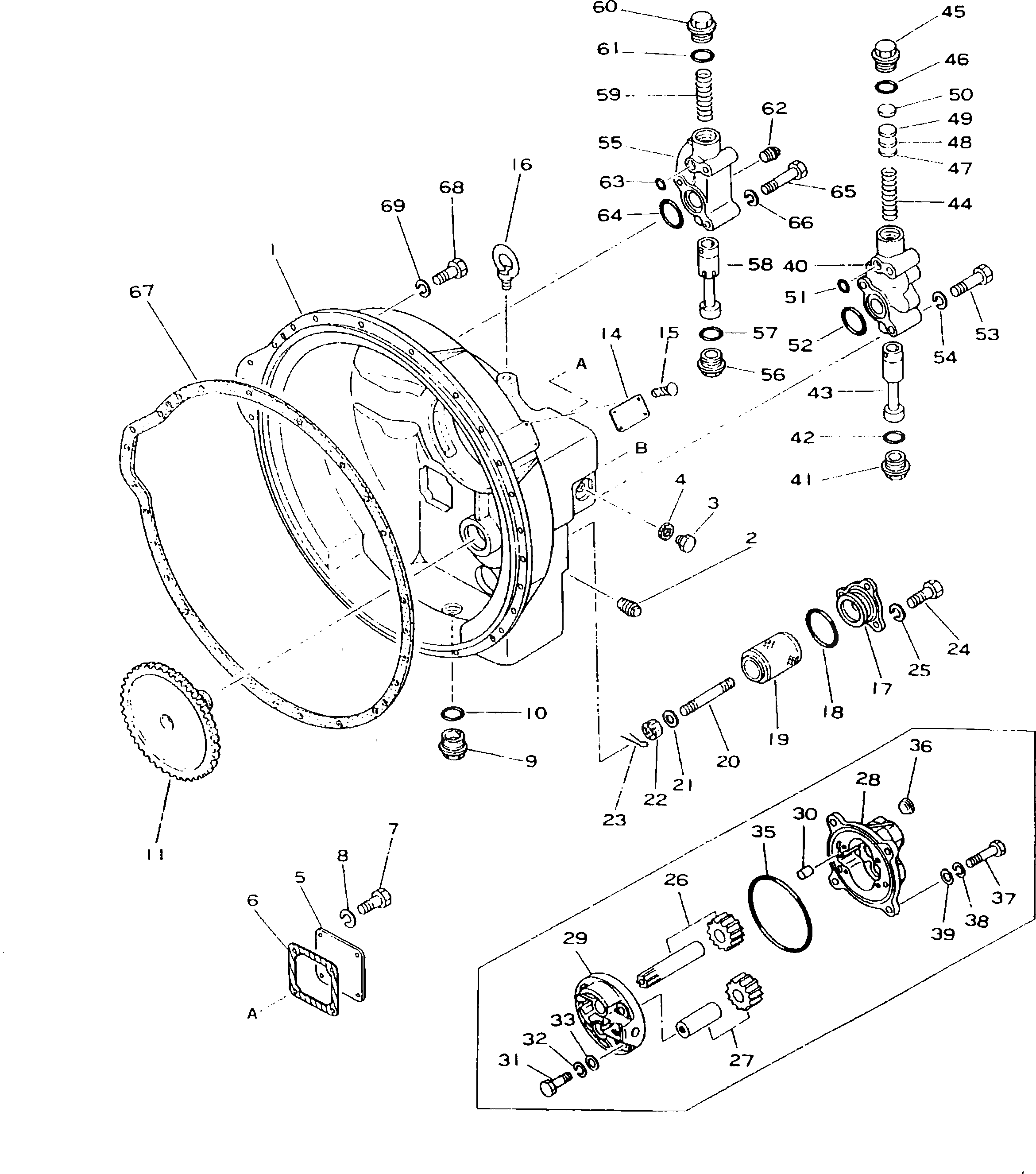 Крышка 175-13-13540 Komatsu