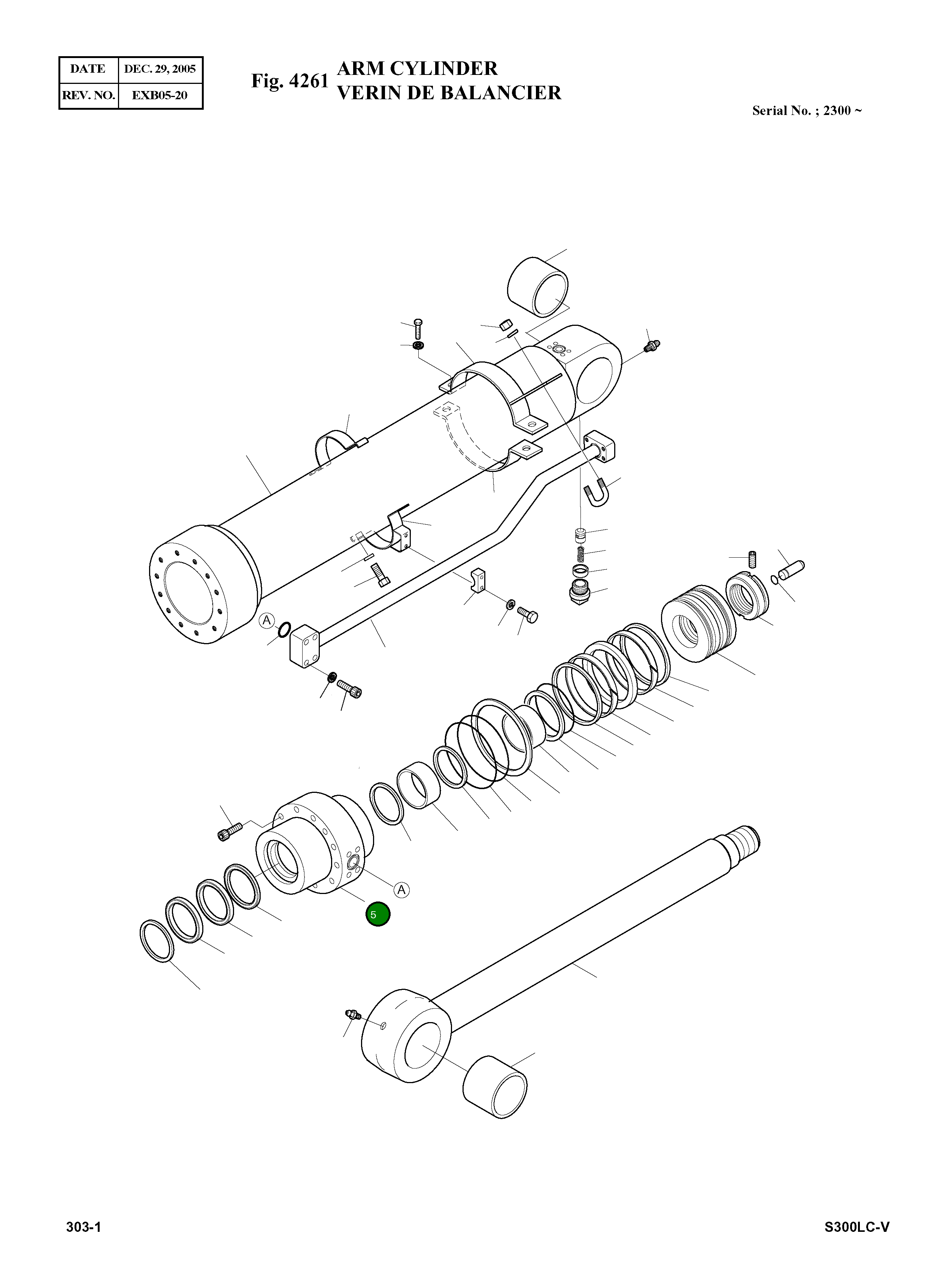 Крышка, ROD 1.442-00004 Komatsu