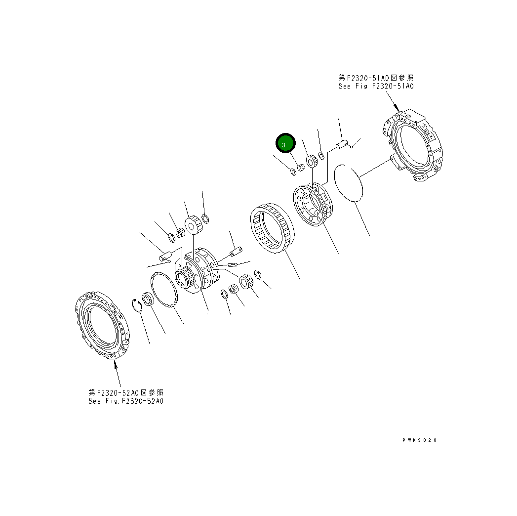Подшипник 421-15-19411 Komatsu