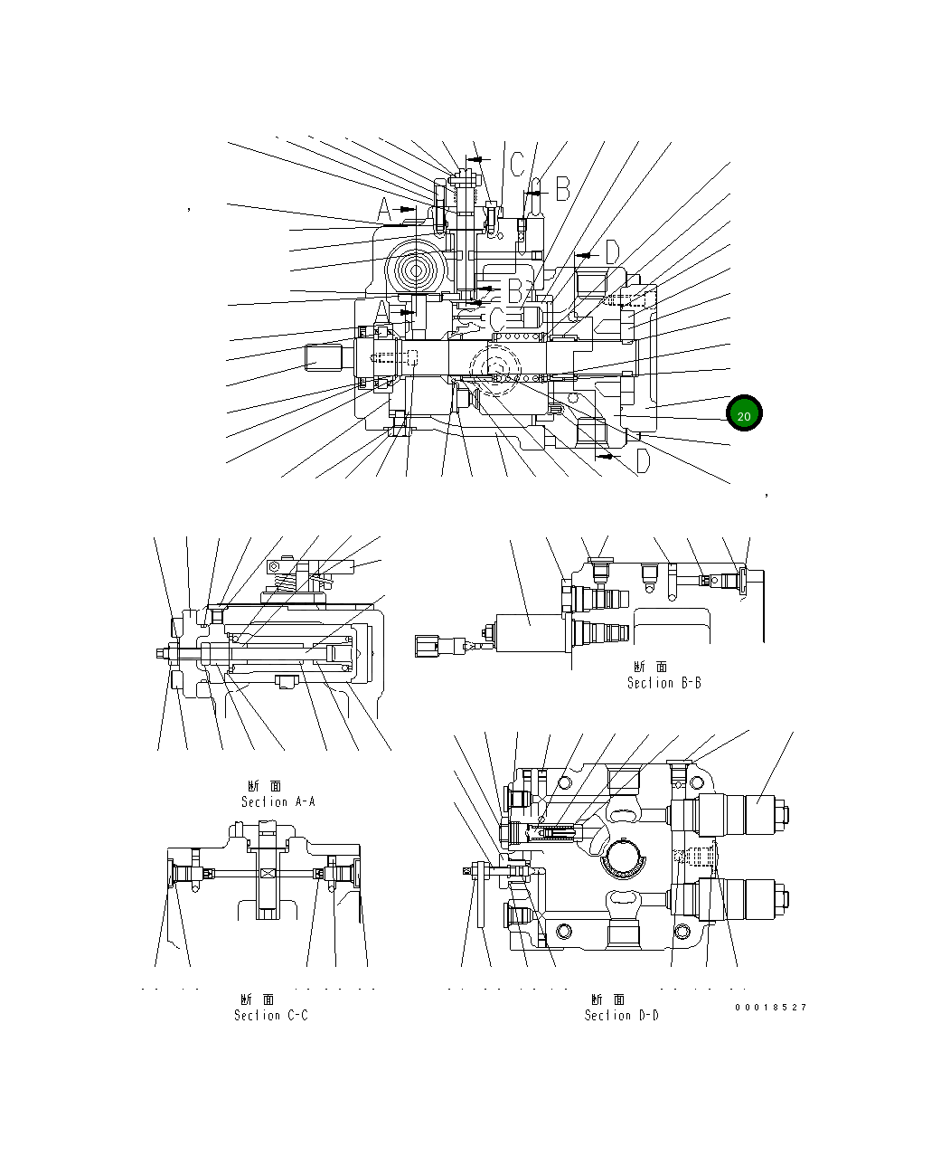 Крышка 266-81-91370  Komatsu