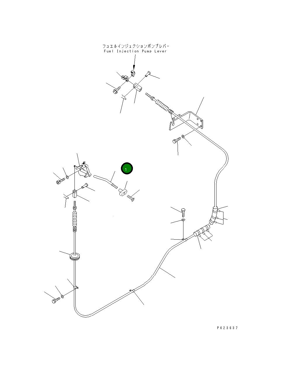 Рычаг 201-43-62111 Komatsu
