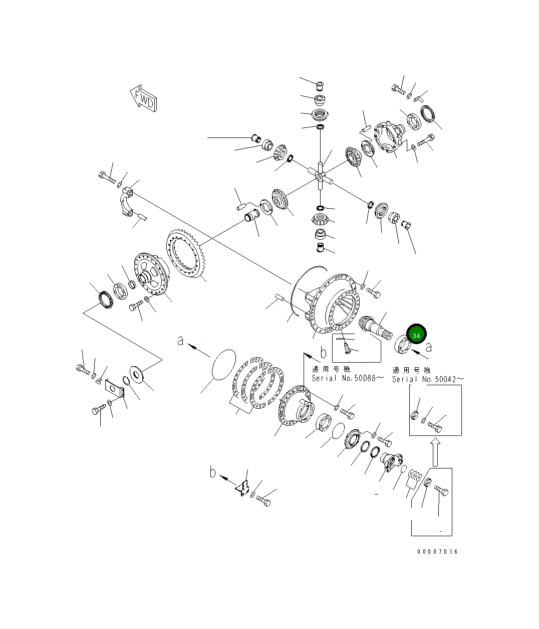 Подшипник 42C-22-11910 Komatsu