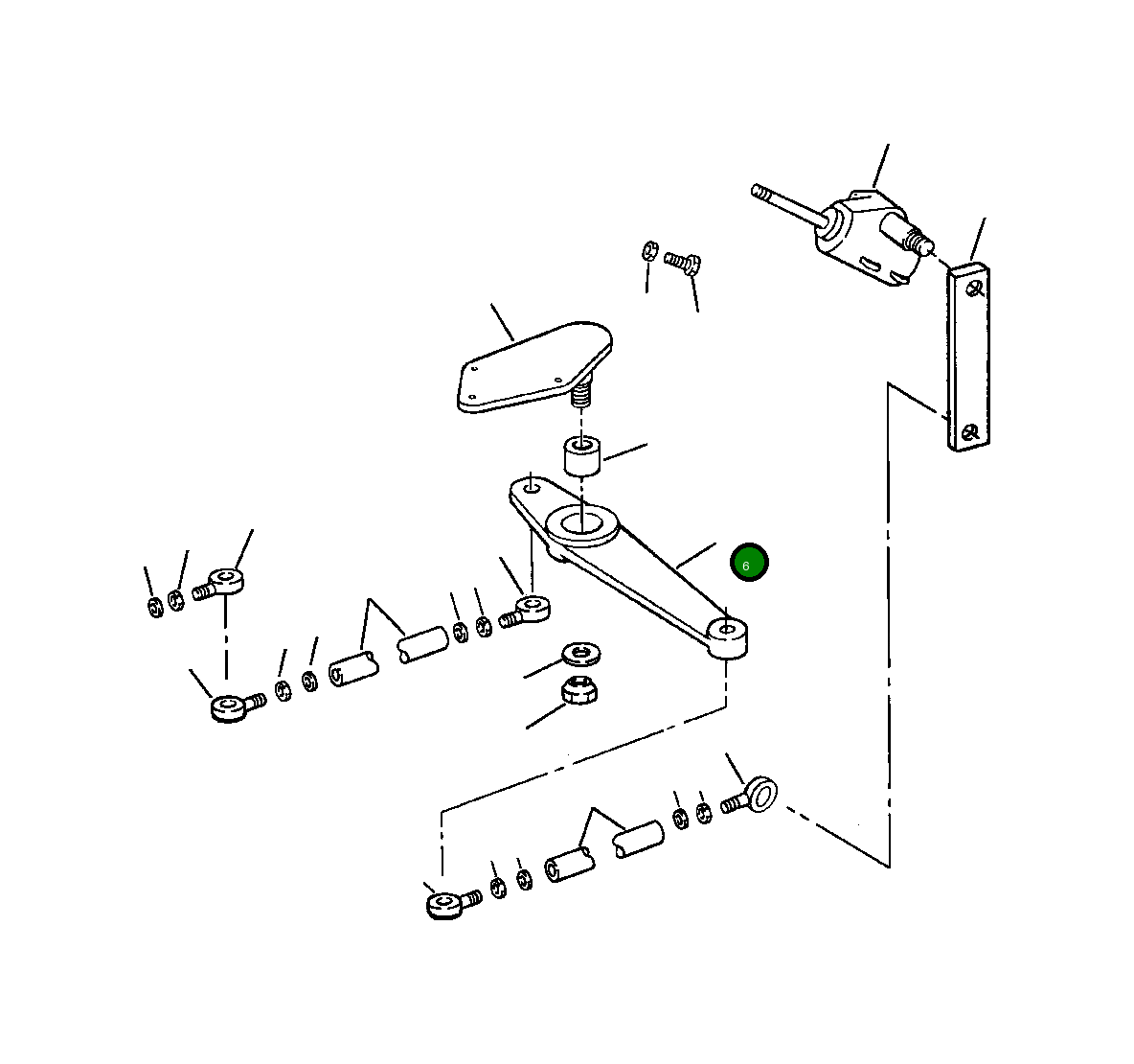 Рычаг 1306 132 H1  Komatsu