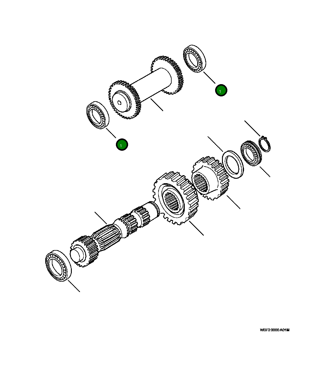 Подшипник CA0025808 Komatsu
