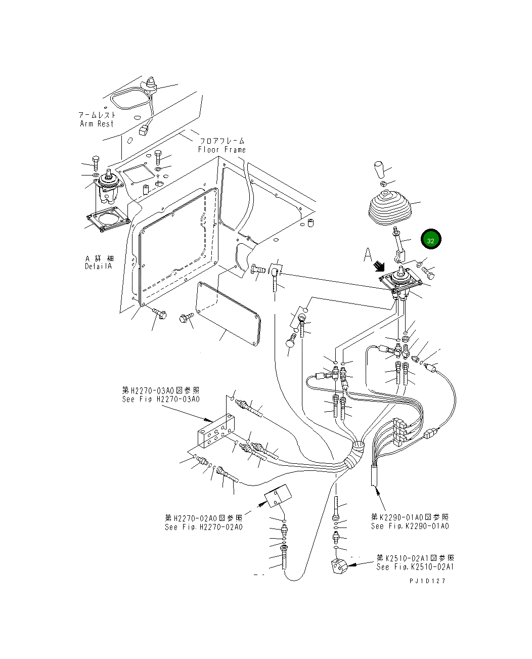 Рычаг 17A-78-13151  Komatsu