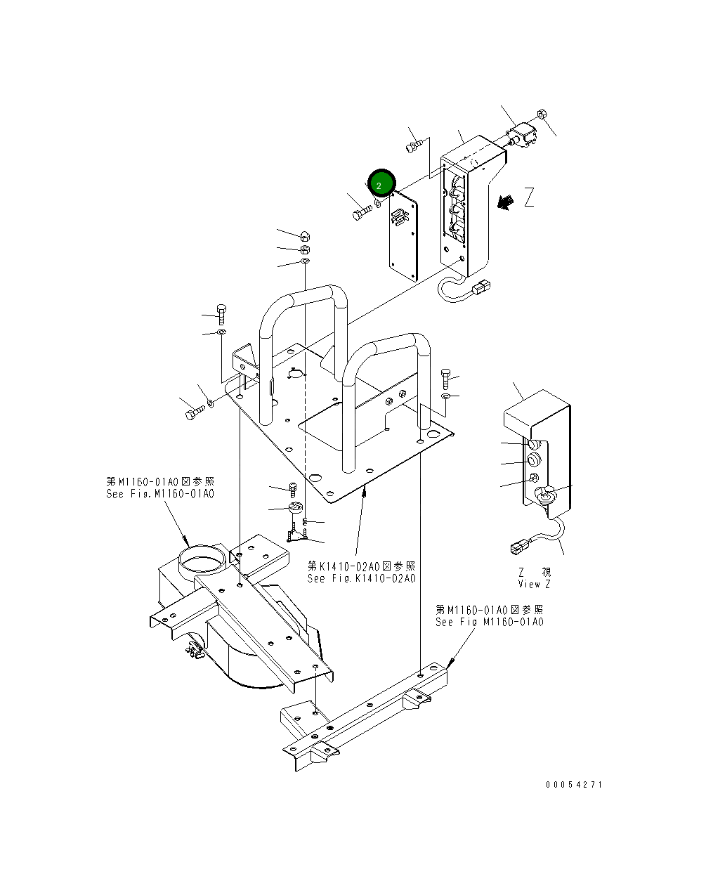 Крышка 8240-06-4240  Komatsu