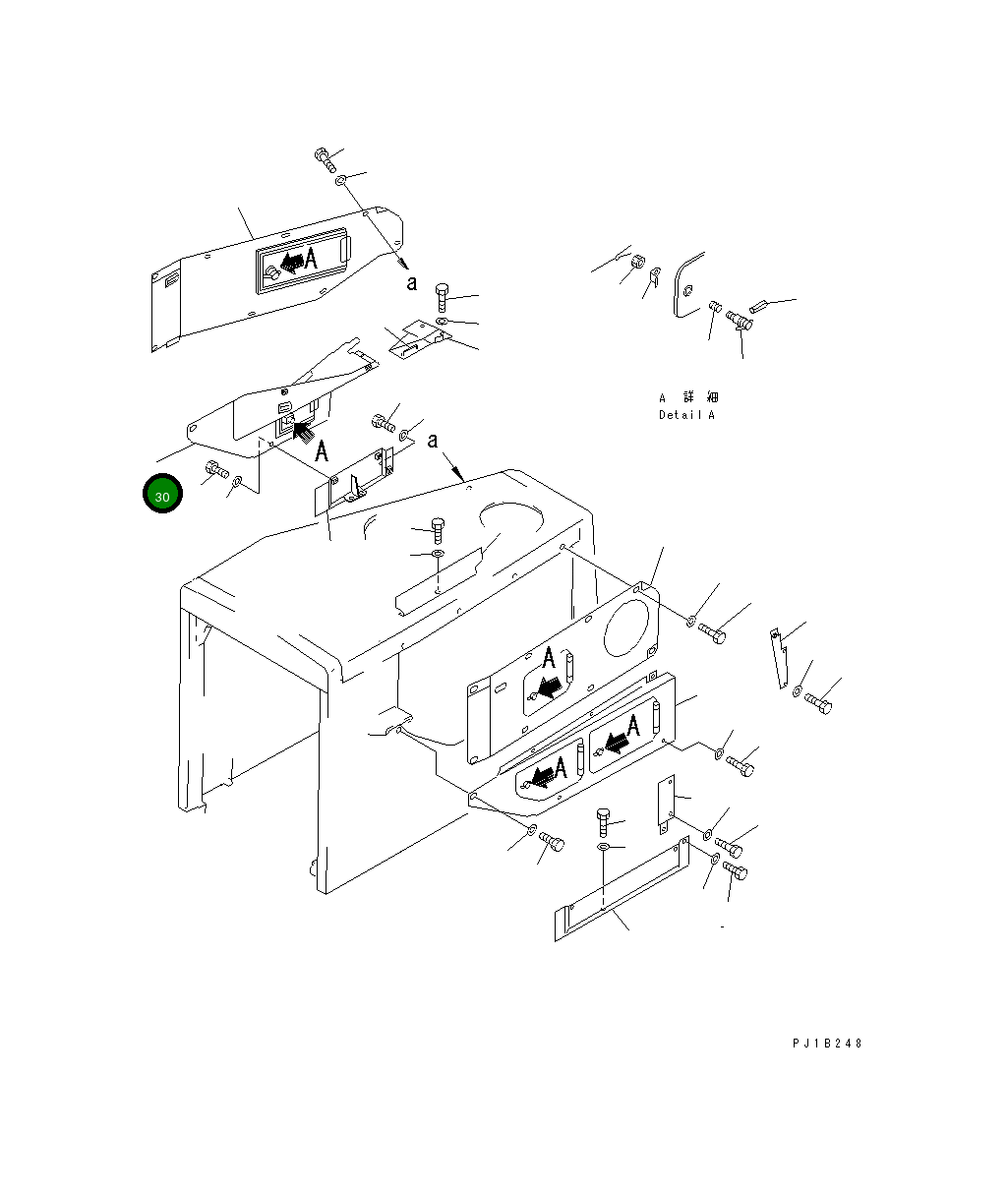 Крышка,R.H 176-54-49181 Komatsu