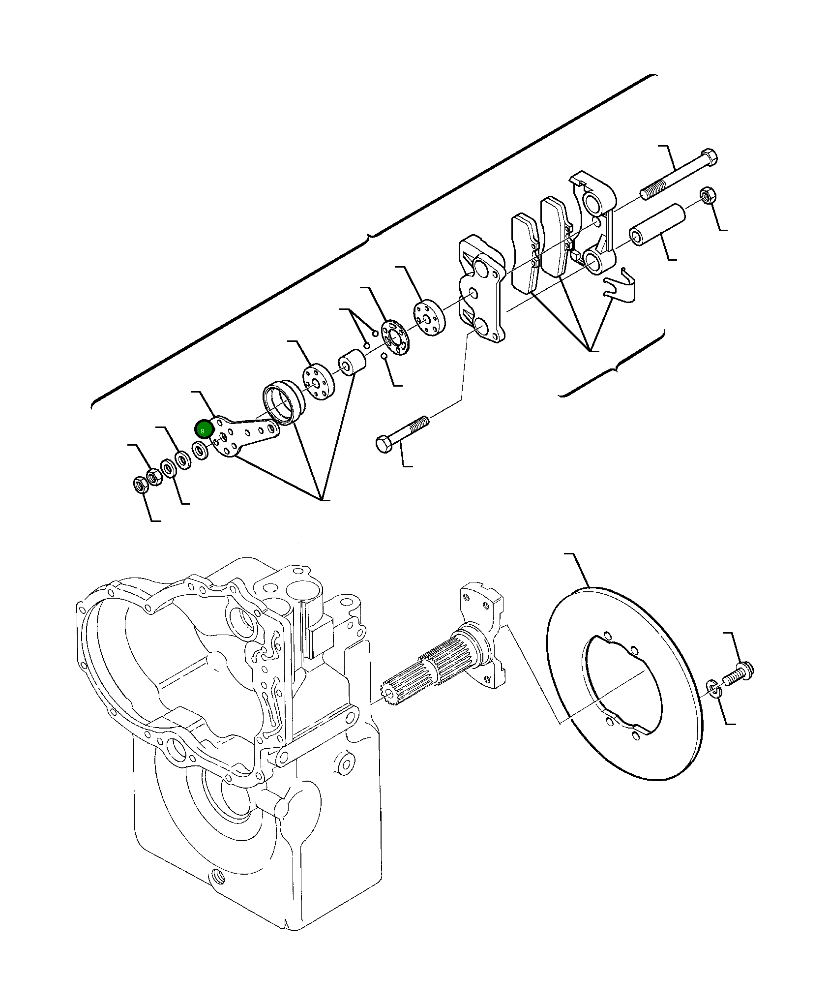 Рычаг CK4203434 Komatsu