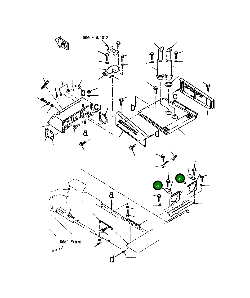 Крышка 427-54-13580  Komatsu