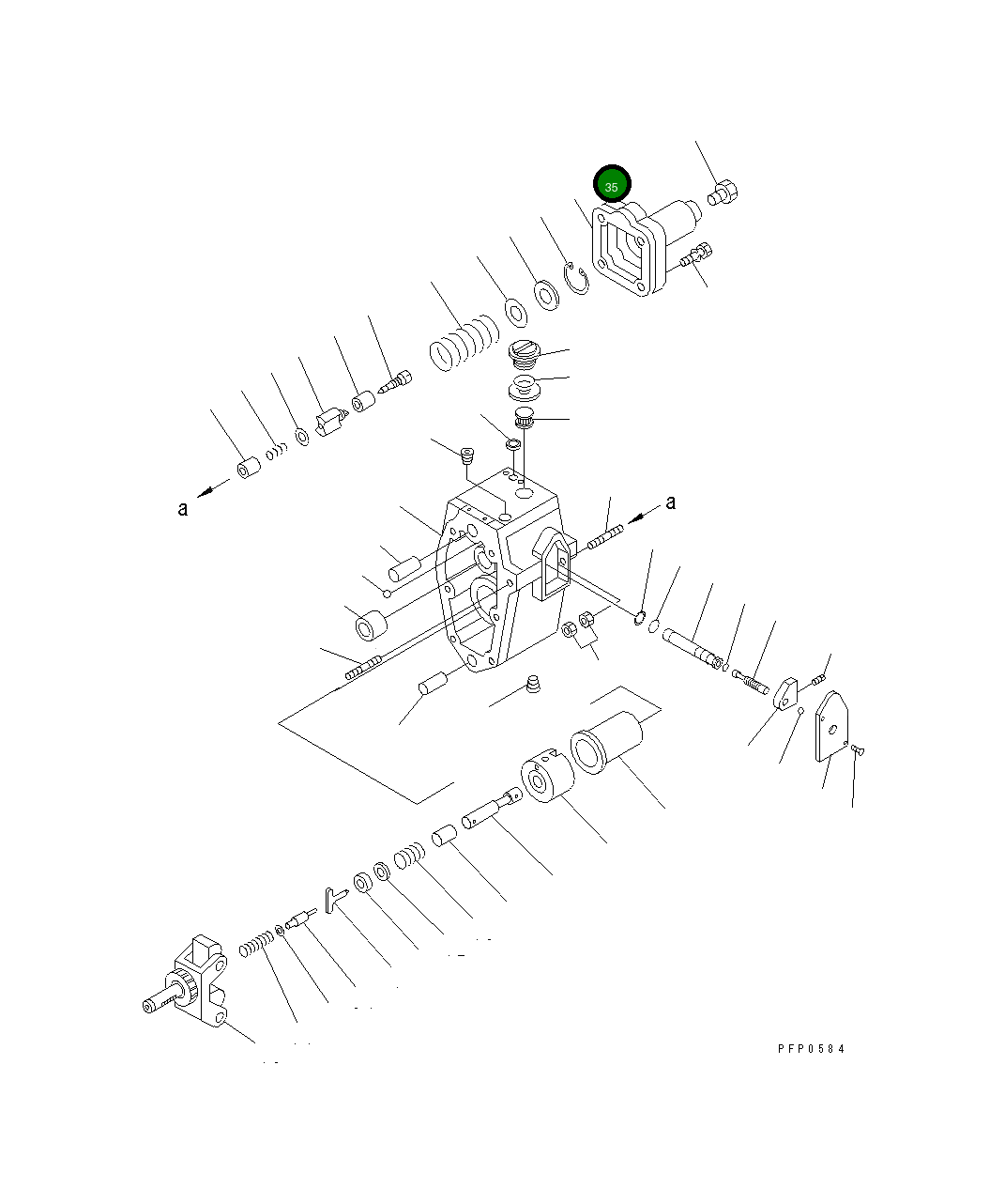 Крышка CU3065376 Komatsu