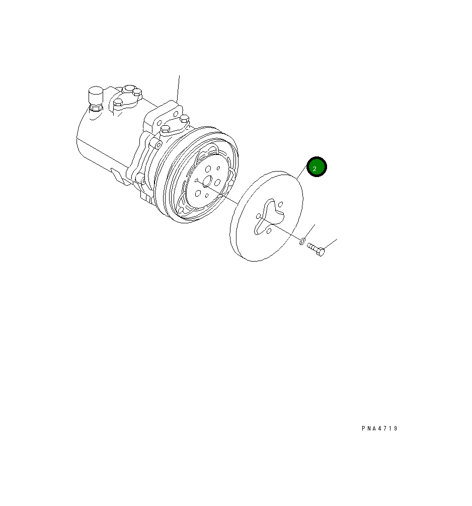 Крышка TW7024-0050 Komatsu