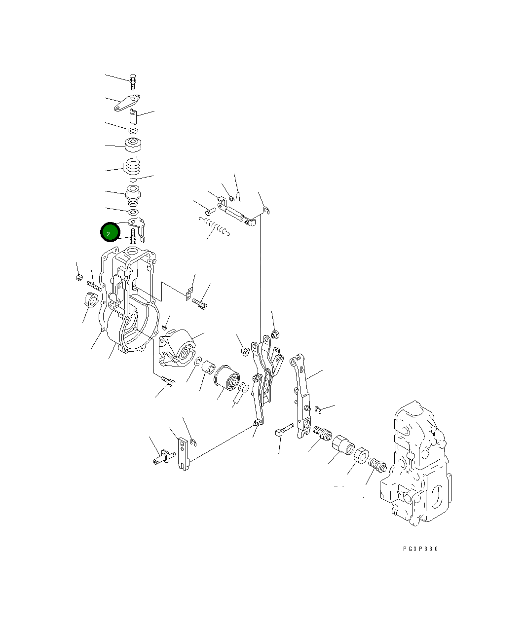 Рычаг DK154304-6200 Komatsu