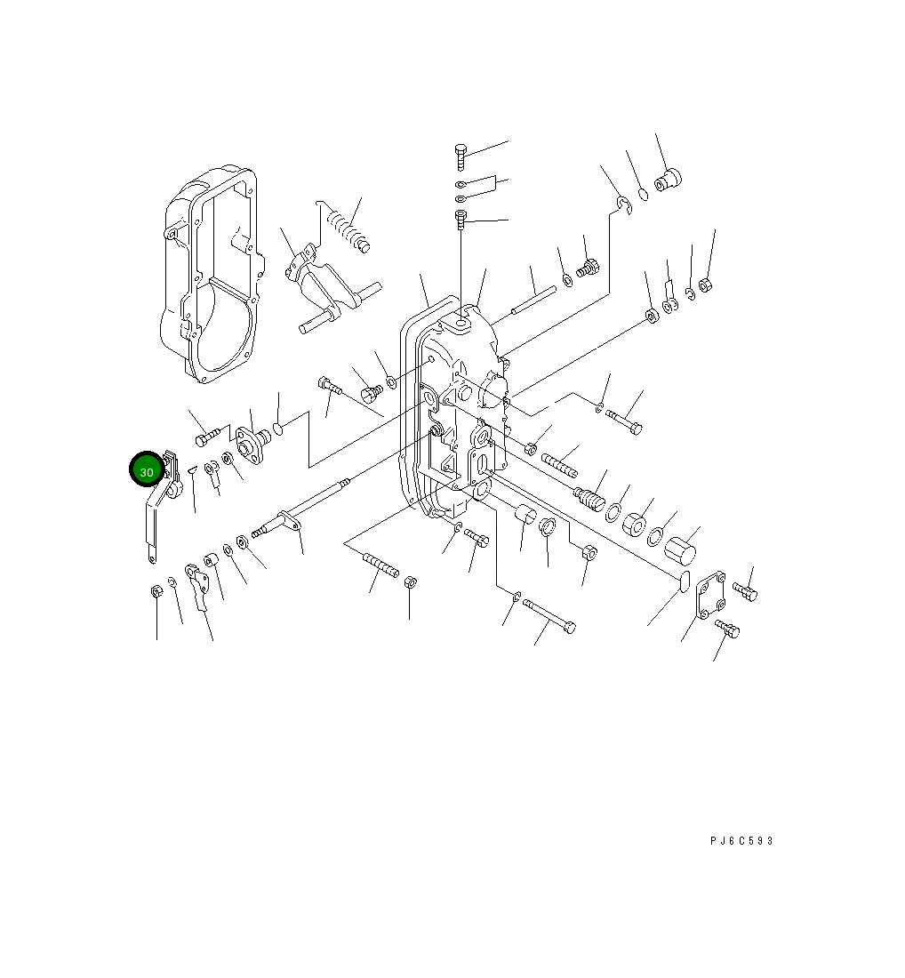 Рычаг DK154396-3920 Komatsu