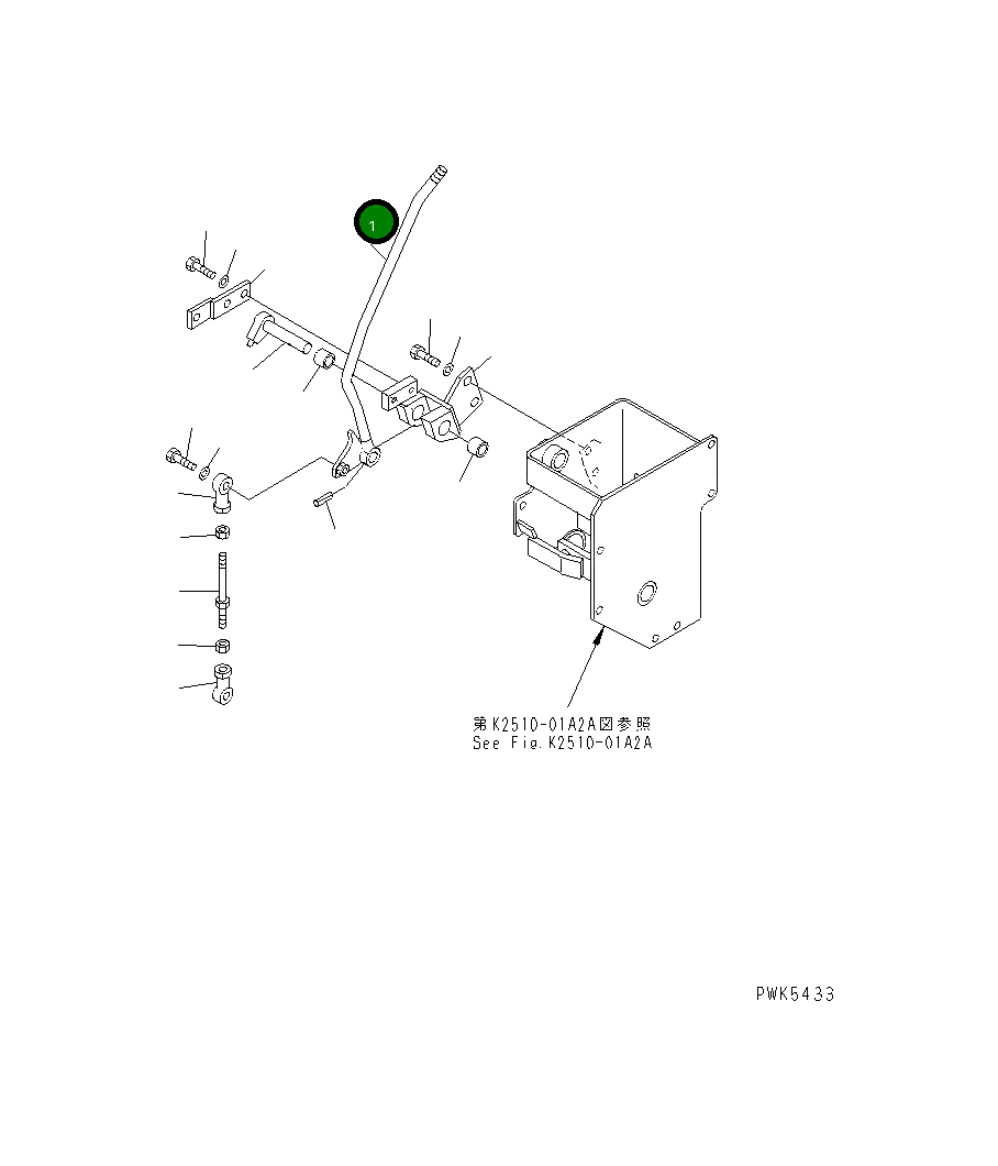 Рычаг 104-43-45330 Komatsu