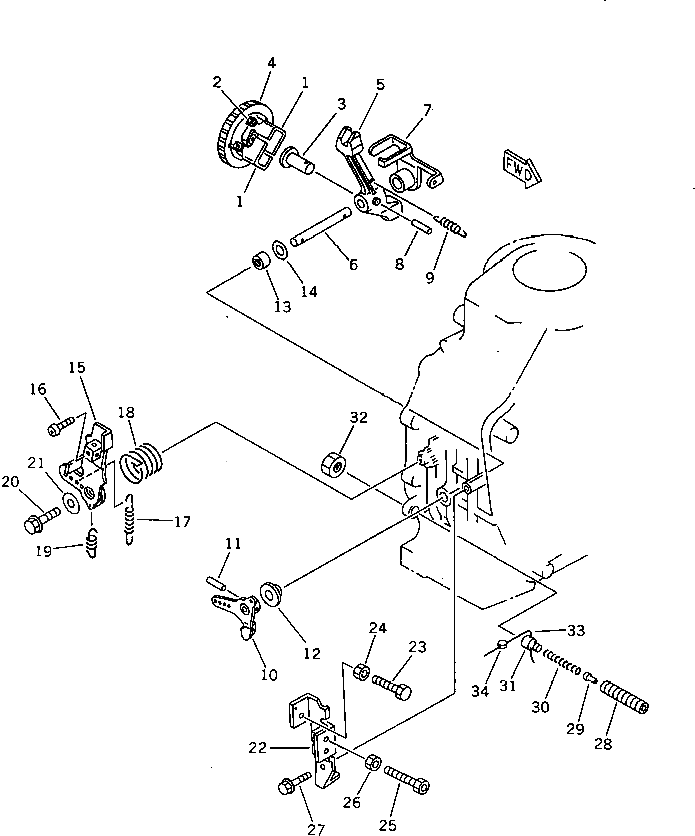 Рычаг YM714350-61511 Komatsu