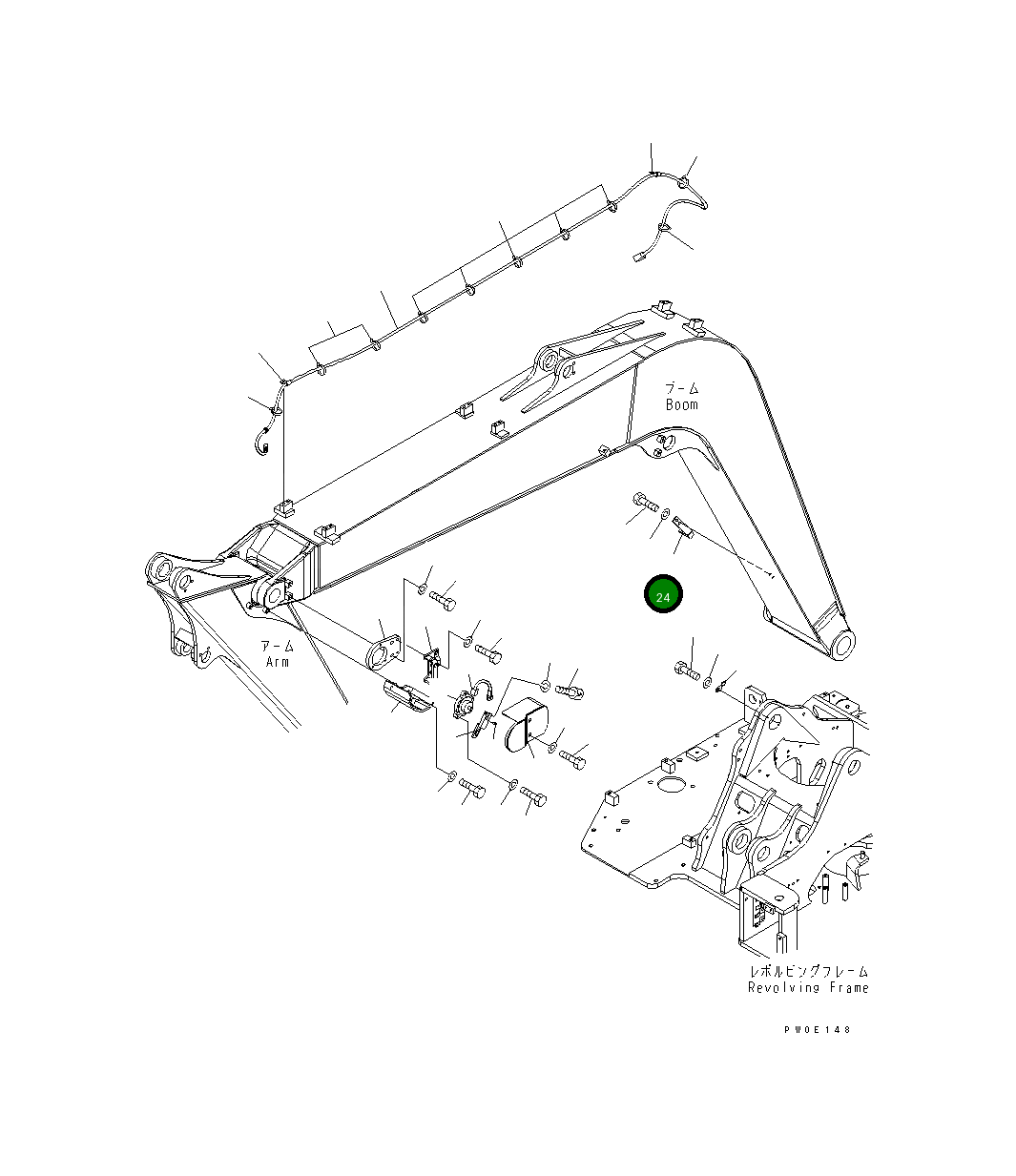 Рычаг 21W-70-46120 Komatsu
