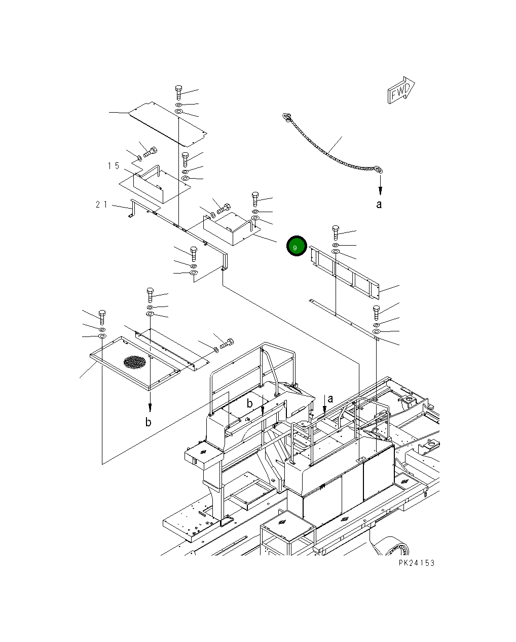 Крышка 8248-54-1860  Komatsu