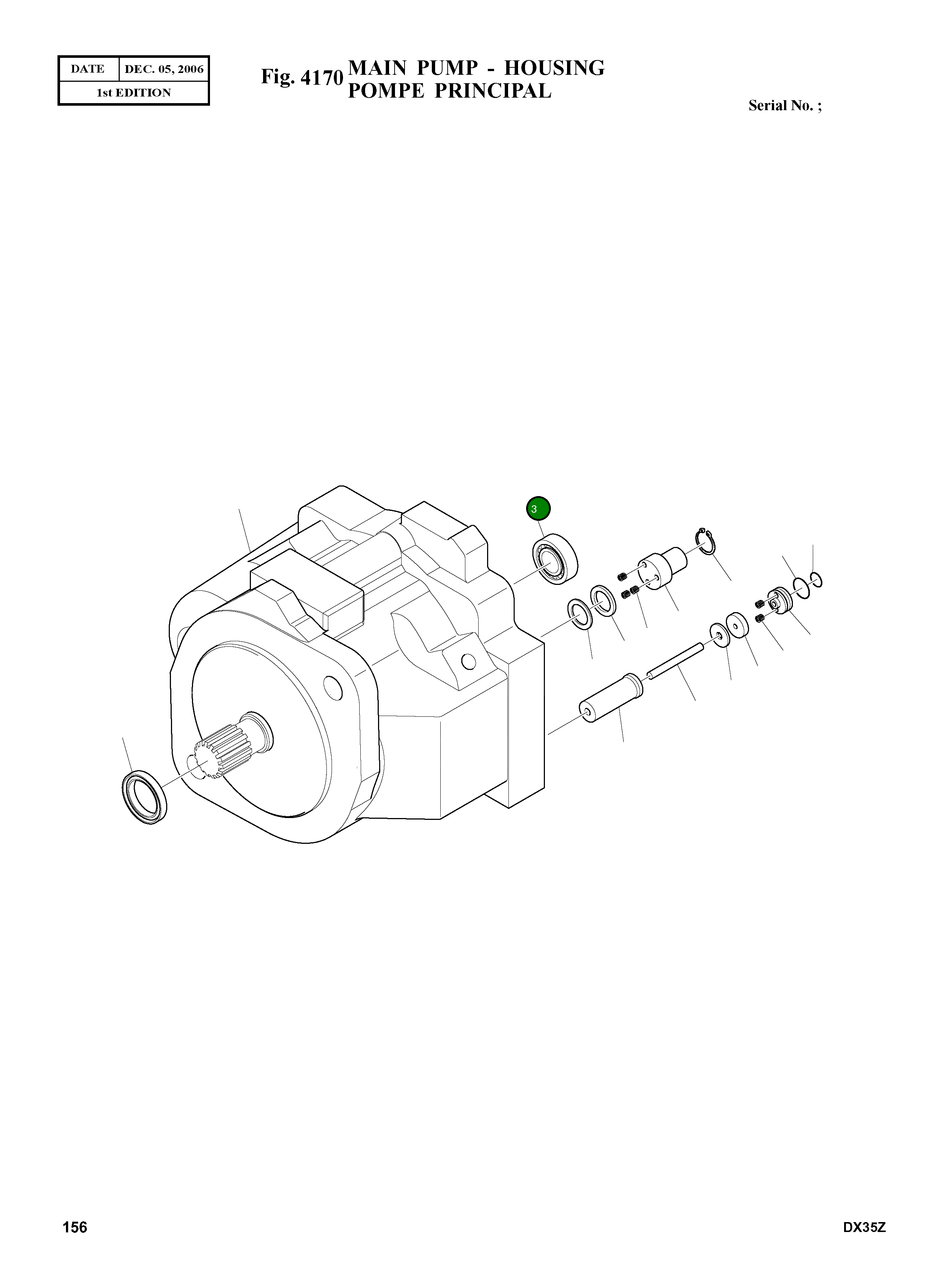 Подшипник K9003830 Komatsu