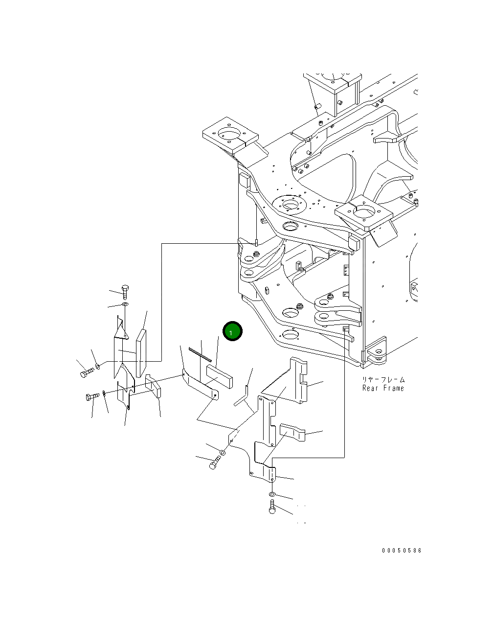 Крышка 421-46-44240  Komatsu
