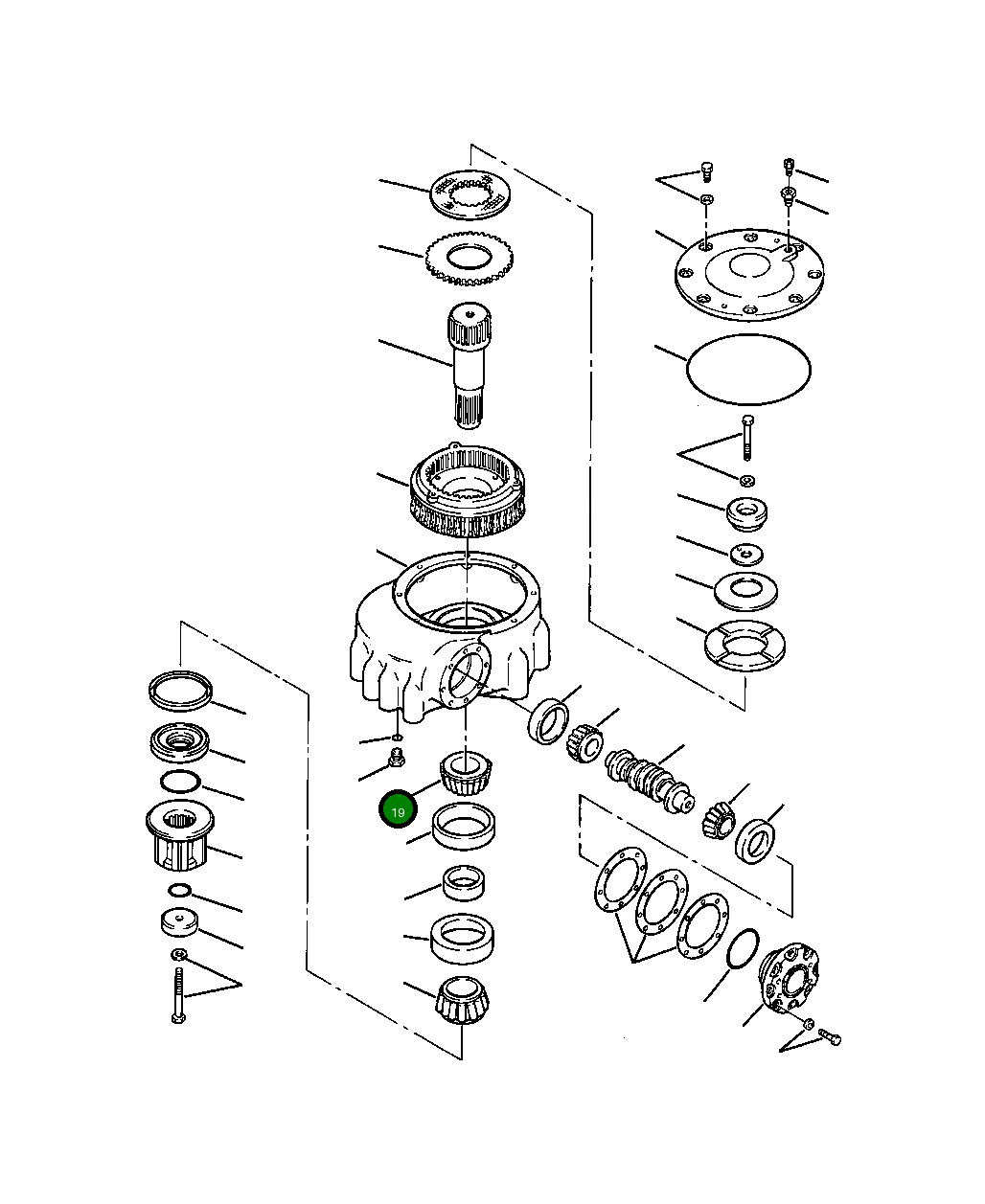 Подшипник 1309 064 H1 Komatsu