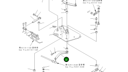Рычаг 156-76-36180 Komatsu