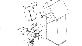 Крышка 421-U44-1470  Komatsu
