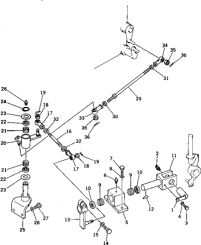 Рычаг 196-61-32170 Komatsu