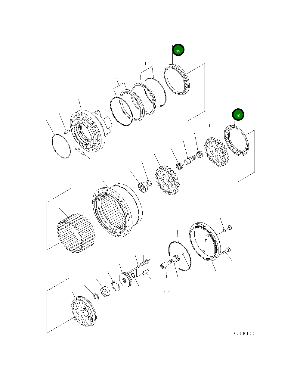 Подшипник TZ481B1021-01 Komatsu
