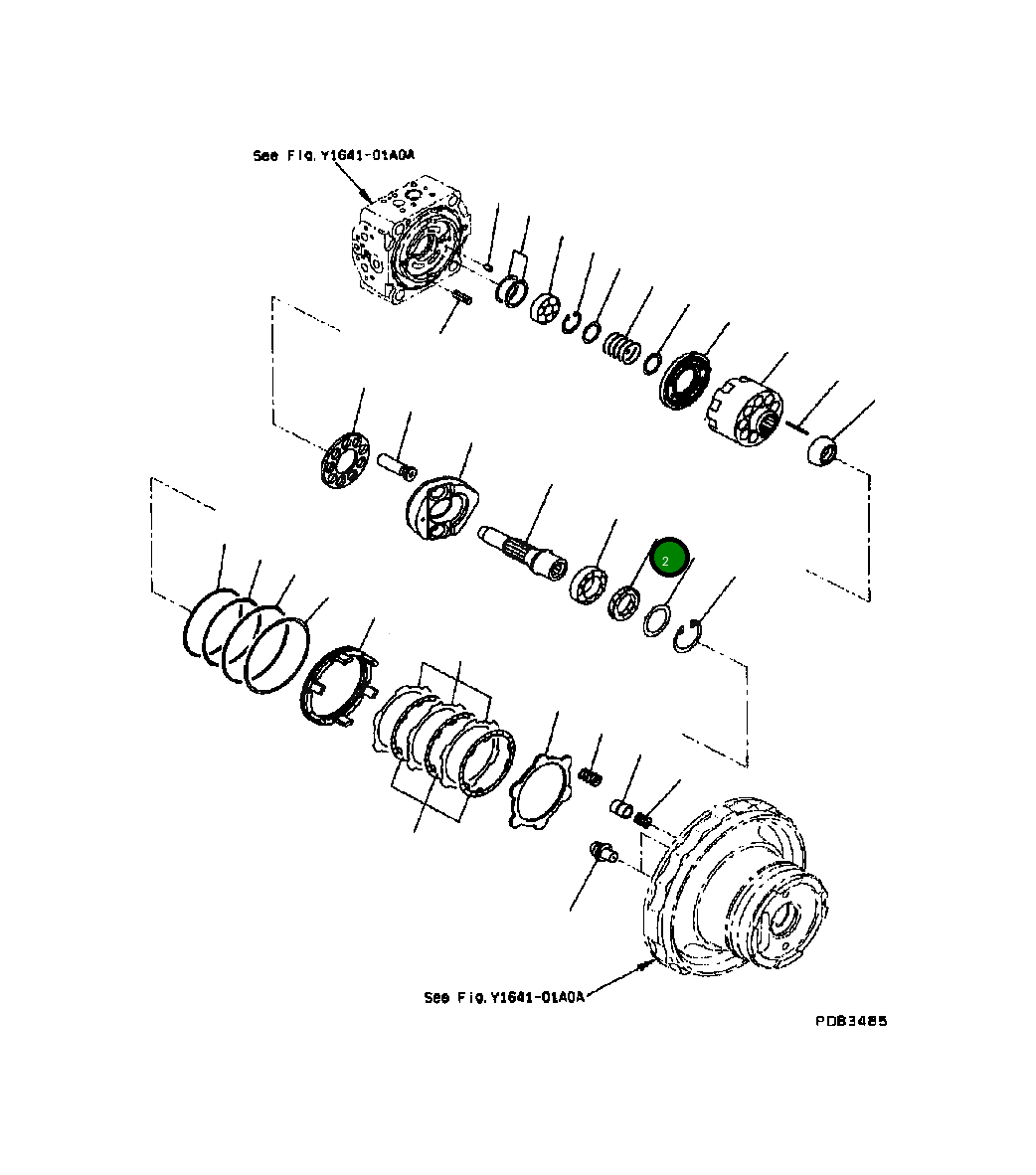 Подшипник 708-8F-12151 Komatsu