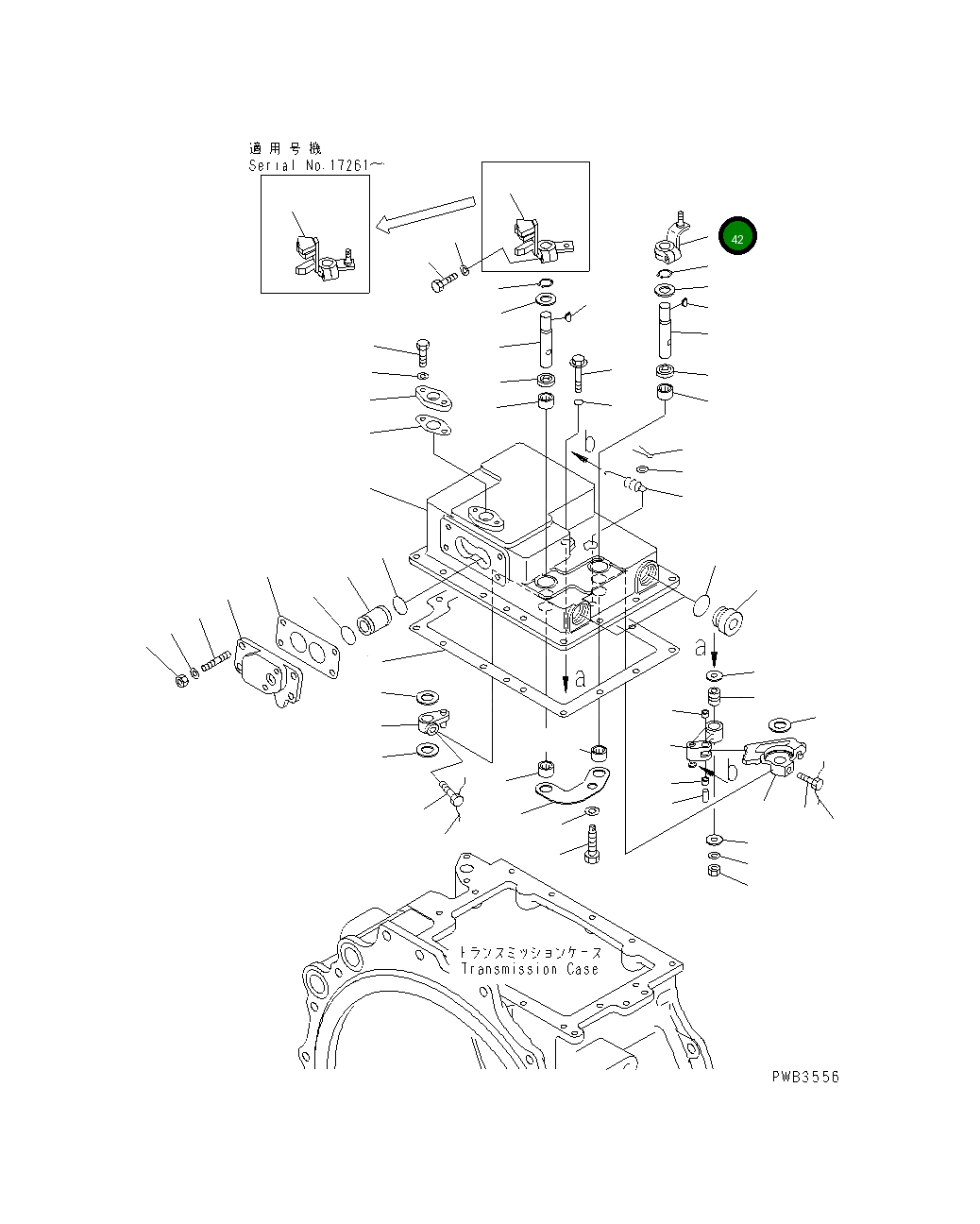 Рычаг 195-43-45220 Komatsu