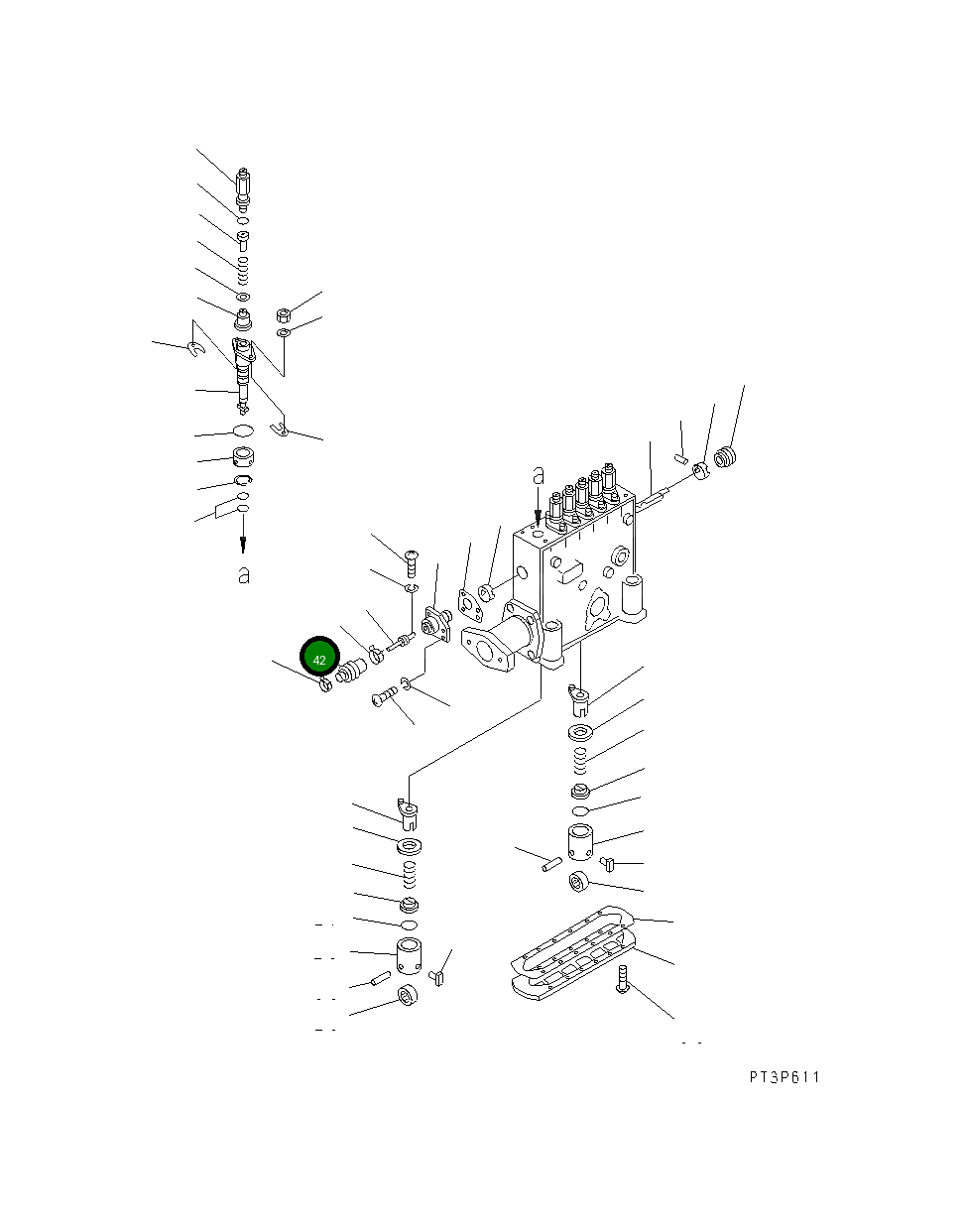 Крышка DK134563-4200 Komatsu