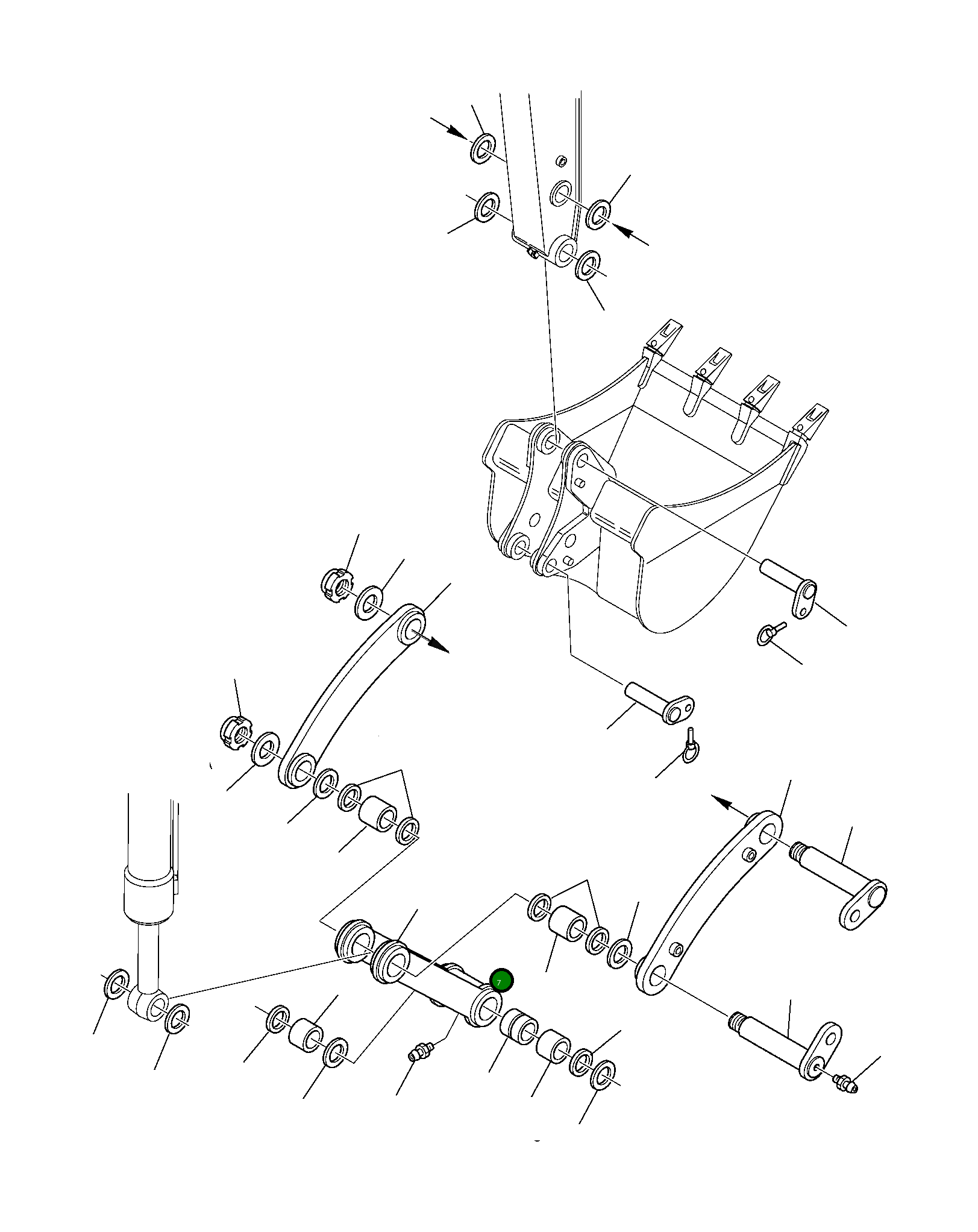 Рычаг 21D-70-13141 Komatsu
