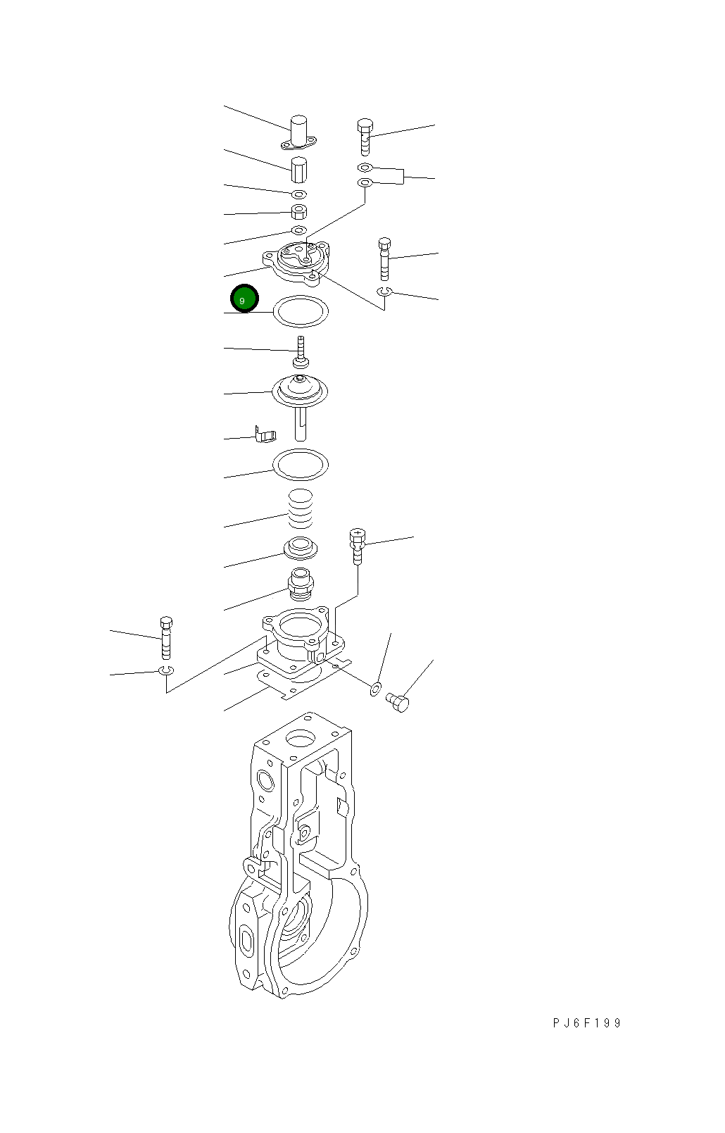 Крышка DK154404-56  Komatsu