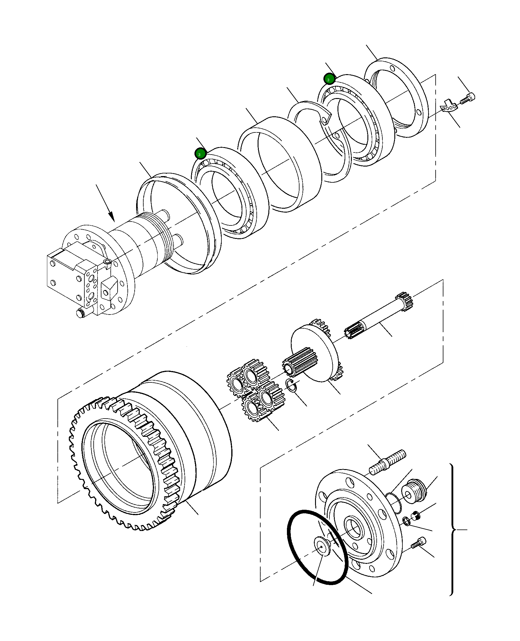 Подшипник 843200531 Komatsu