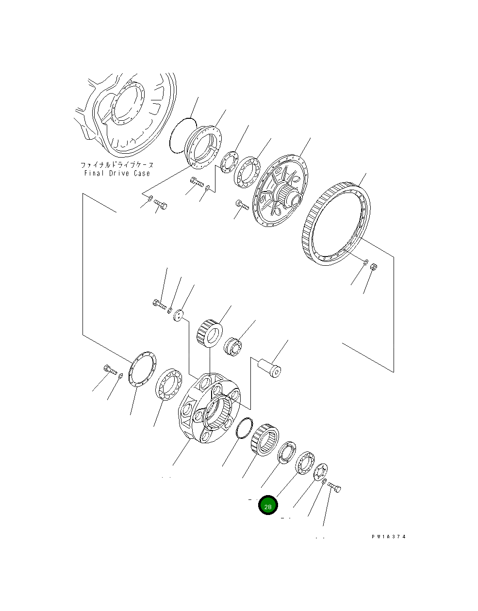 Подшипник 19M-09-11171  Komatsu