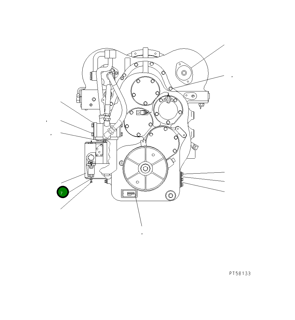 Крышка DC78A0037001 Komatsu