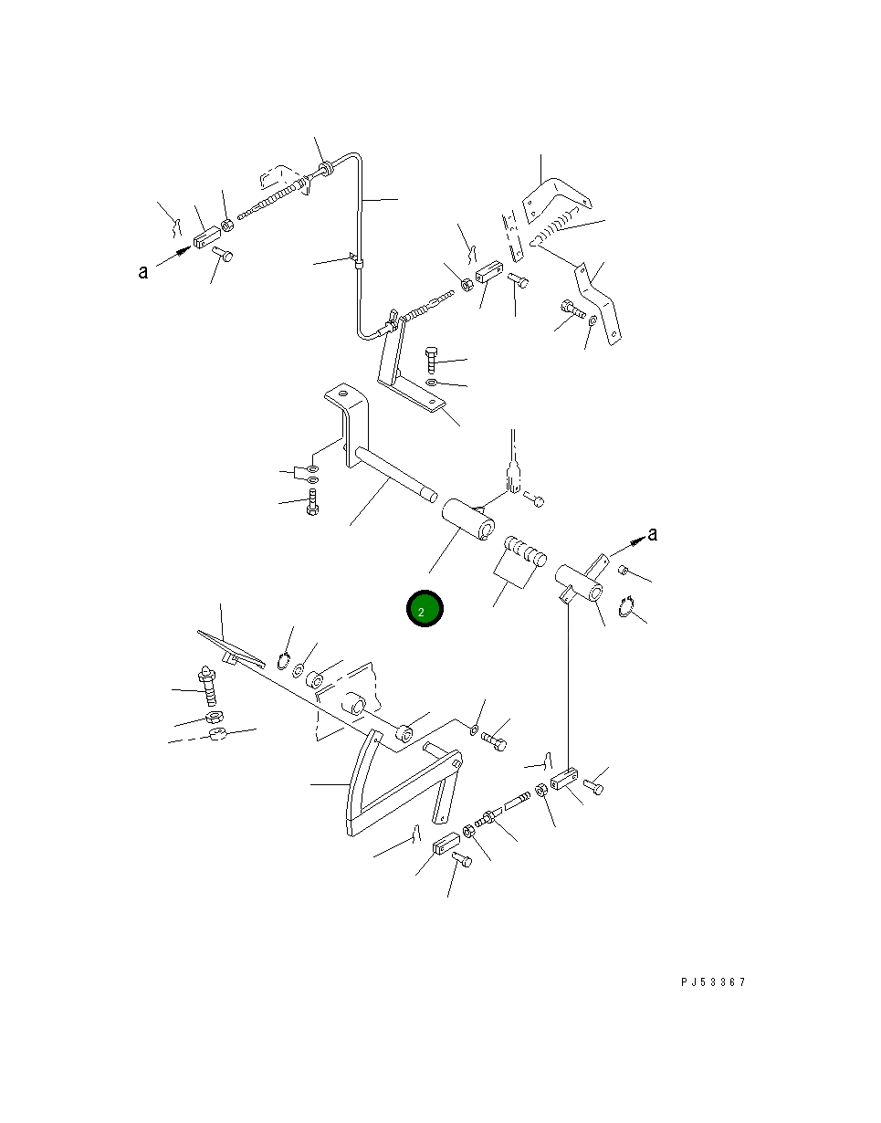 Рычаг 23E-43-18640  Komatsu