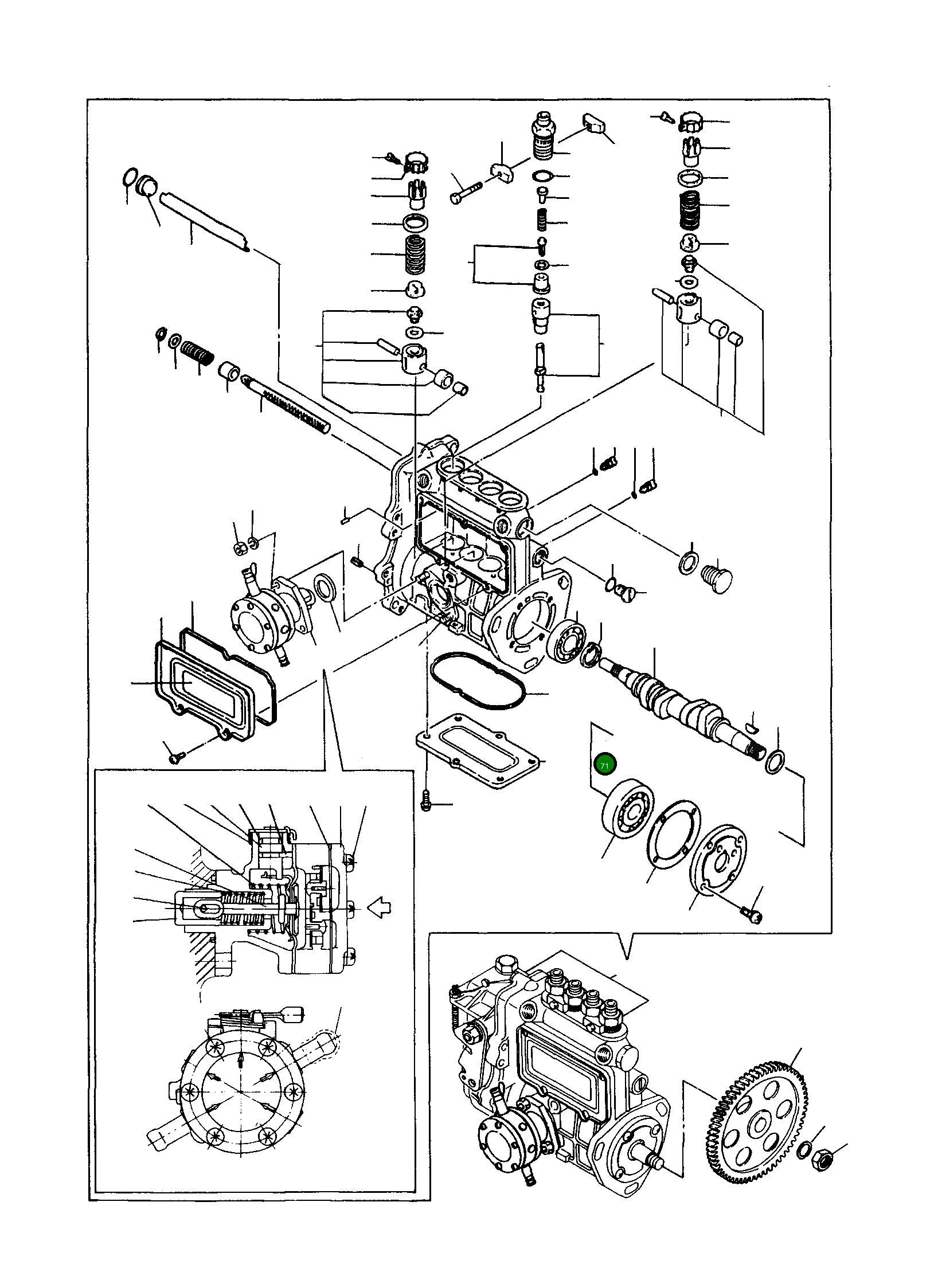 Крышка YMR000560 Komatsu