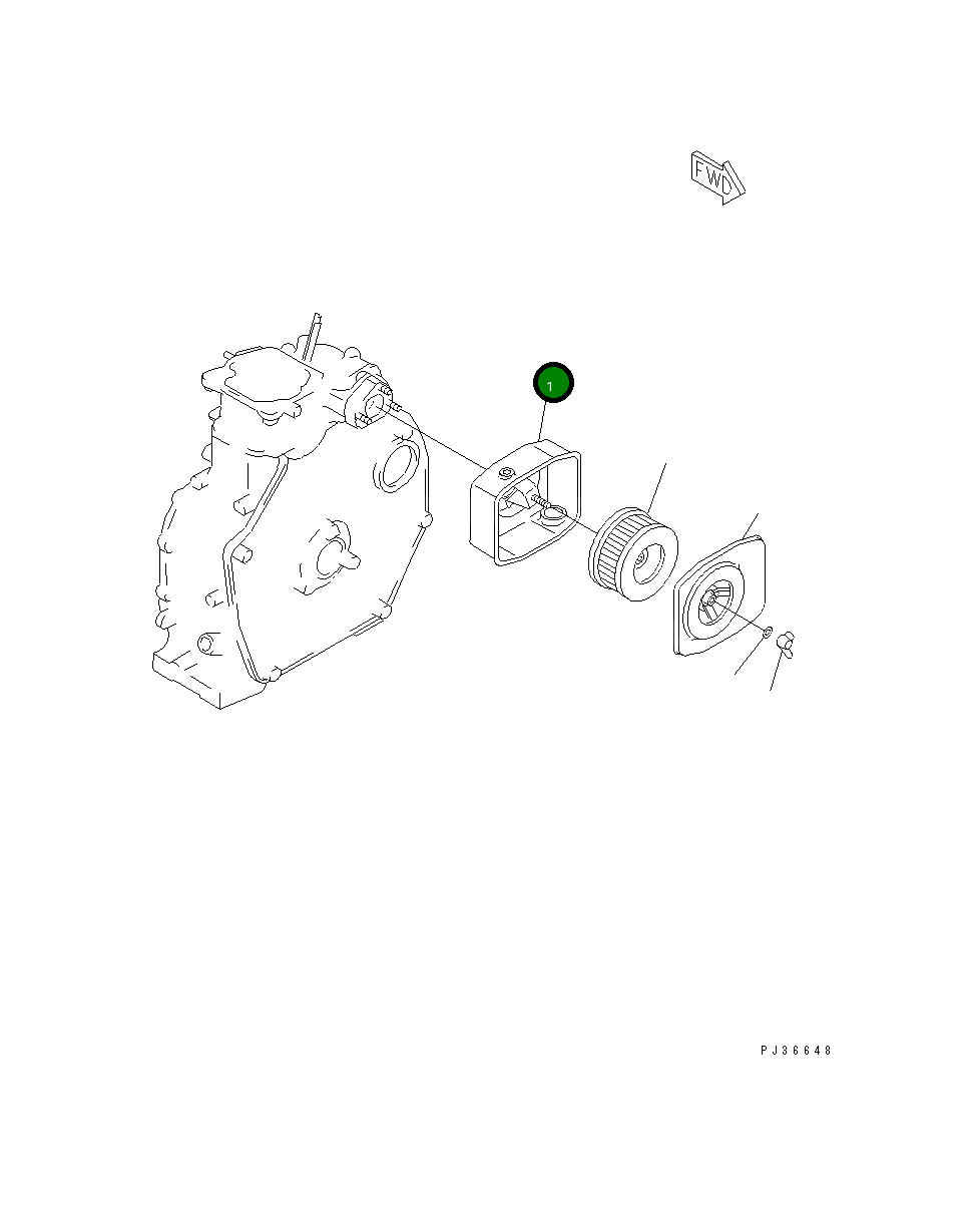 Крышка YM114354-12530 Komatsu