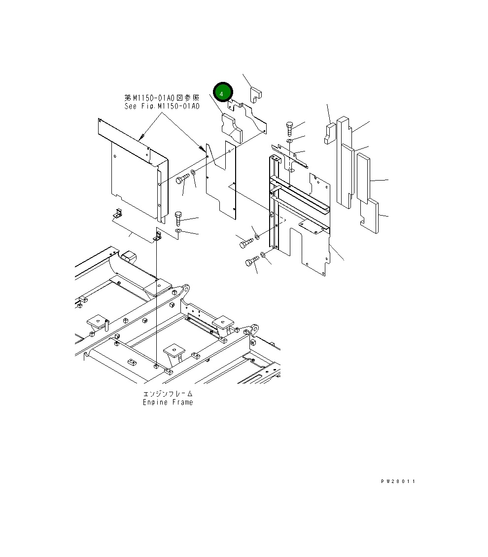 Крышка 8298-54-2180 Komatsu